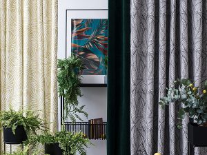 House of Linen's Apollo 13 curtains for living and bedroom in Nairobi, Kenya.
