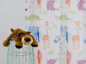 House of Linen's Dumbo C1 curtains + sheers for children in Nairobi, Kenya.