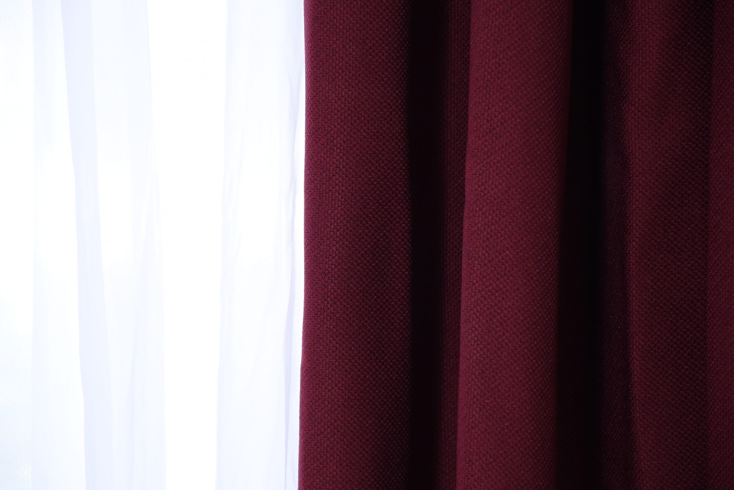 House of Linen's Nova blackout Maroon curtains